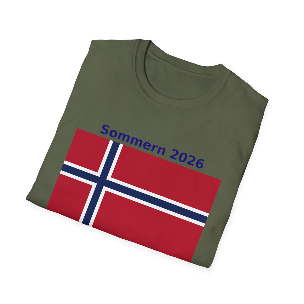 Norway Flag T-Shirt - "Sommern 2026: Fra fjord til finale"