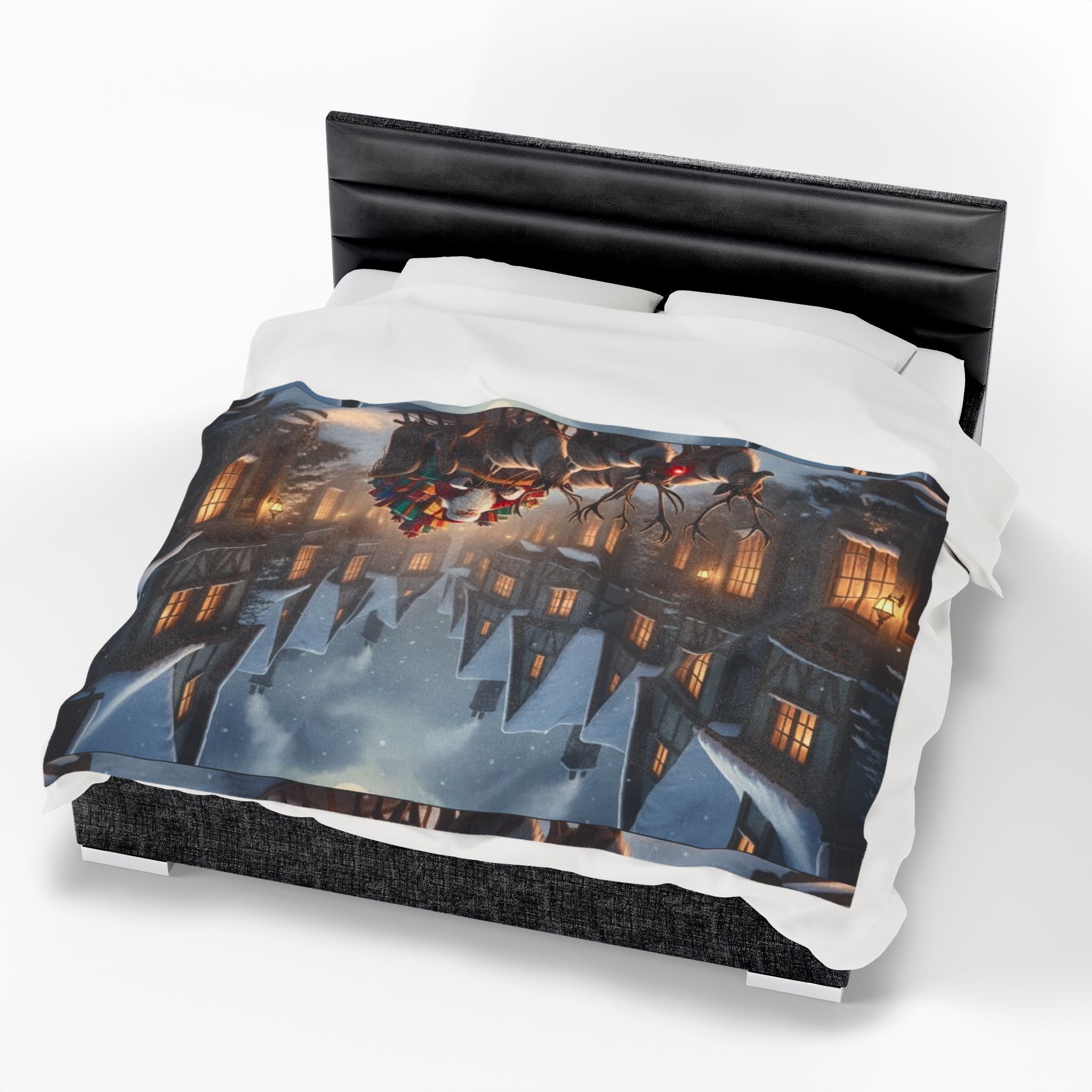 Ask and the Hunt for Christmas Joy” Velveteen Plush Blanket –50x60 -  60×80