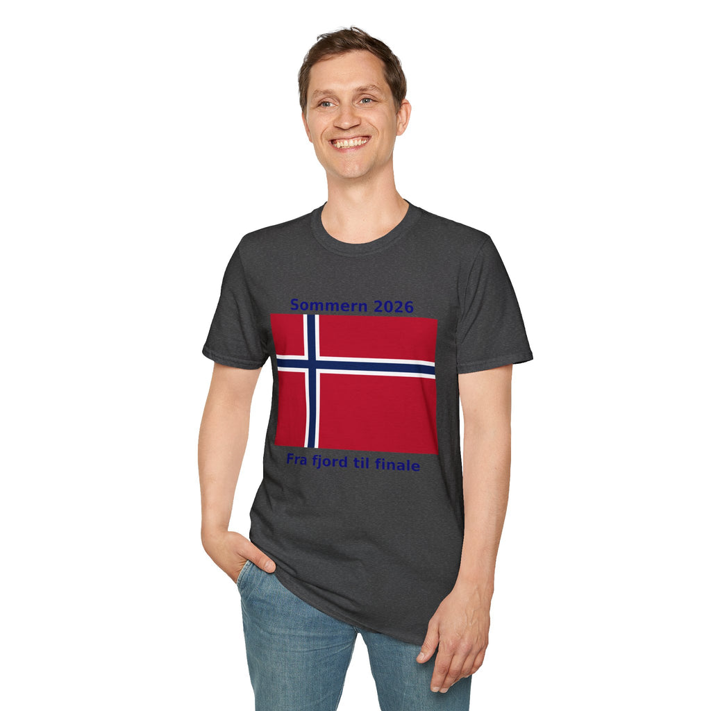 Norway Flag T-Shirt - "Sommern 2026: Fra fjord til finale"