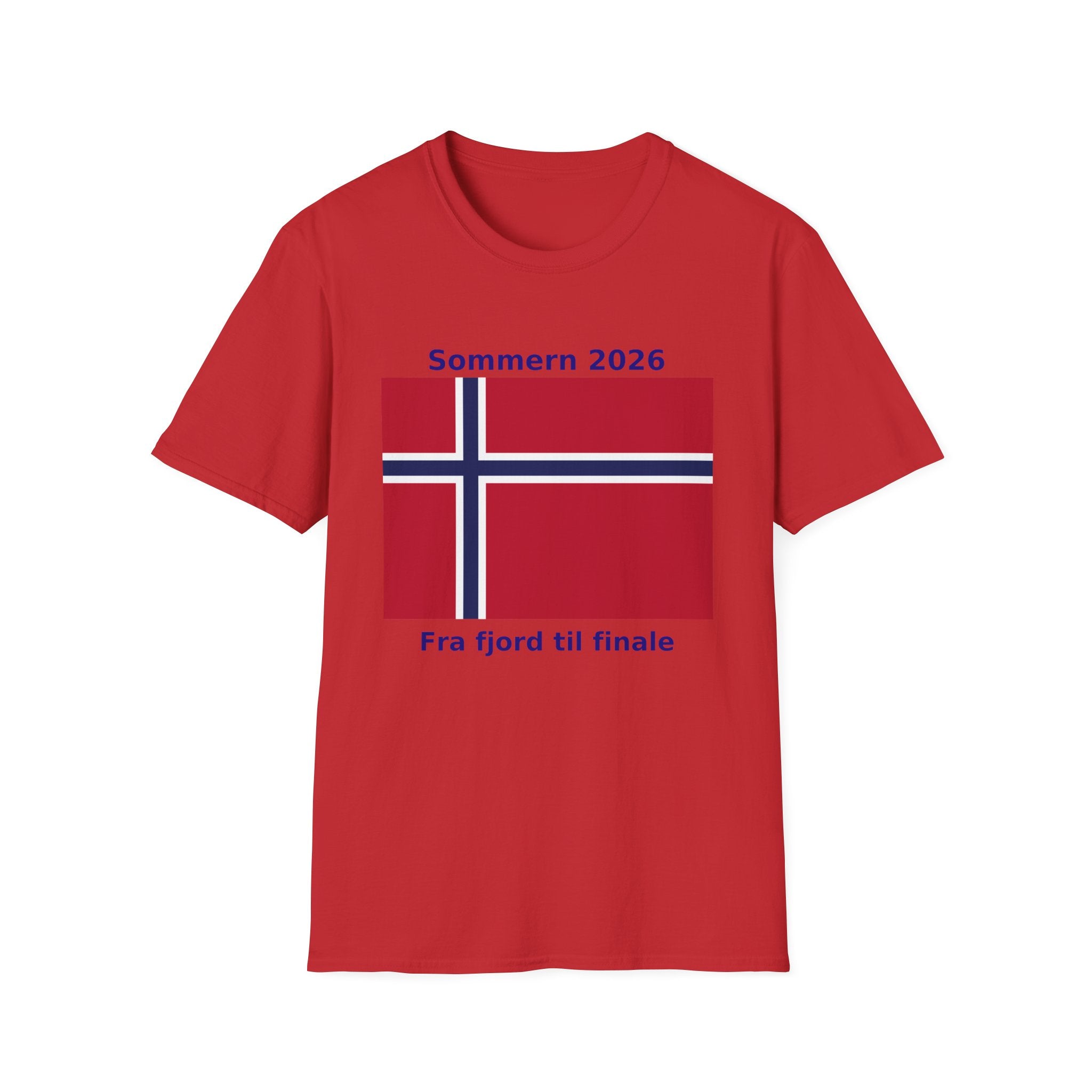 Norway Flag T-Shirt - "Sommern 2026: Fra fjord til finale"