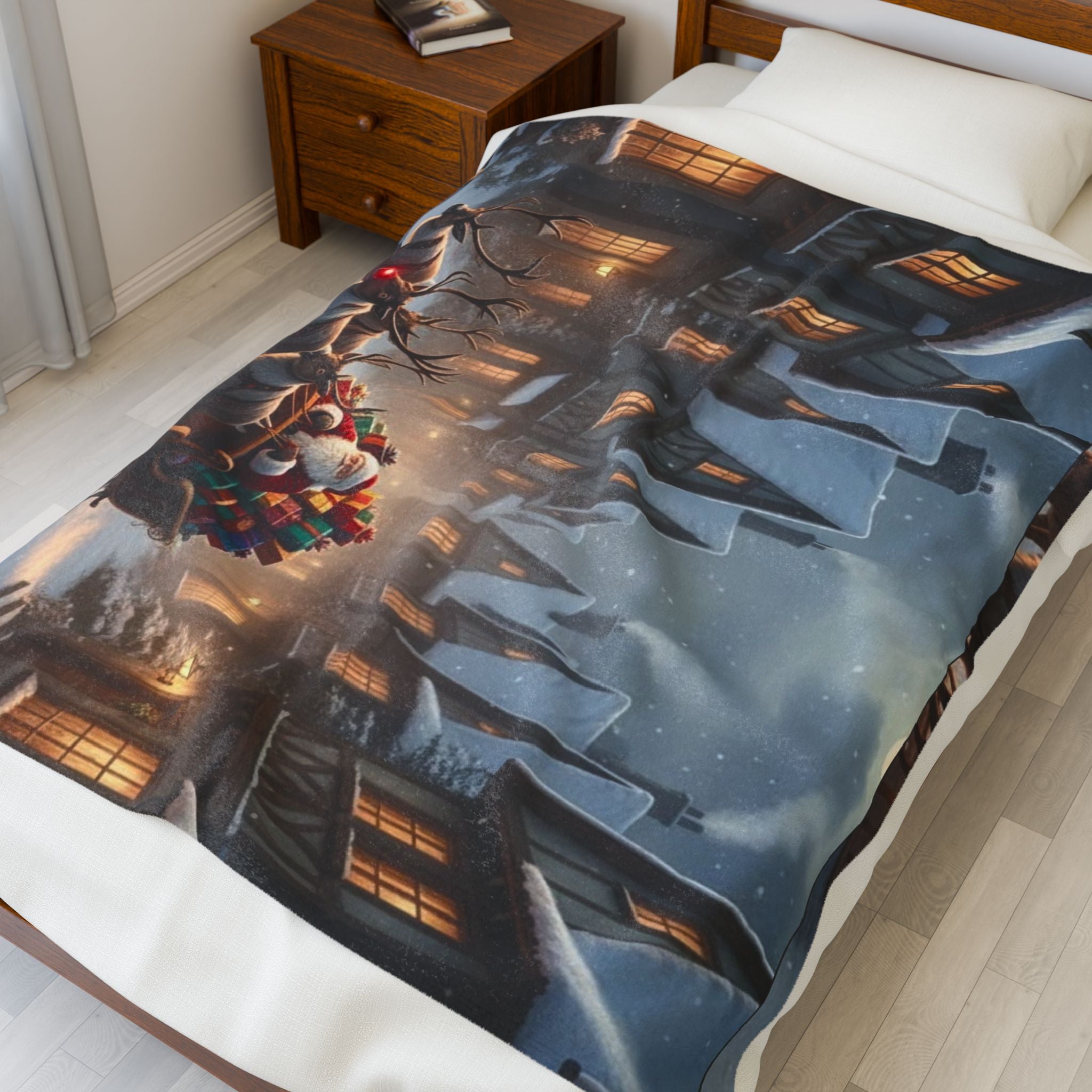 Ask and the Hunt for Christmas Joy” Velveteen Plush Blanket –50x60 -  60×80