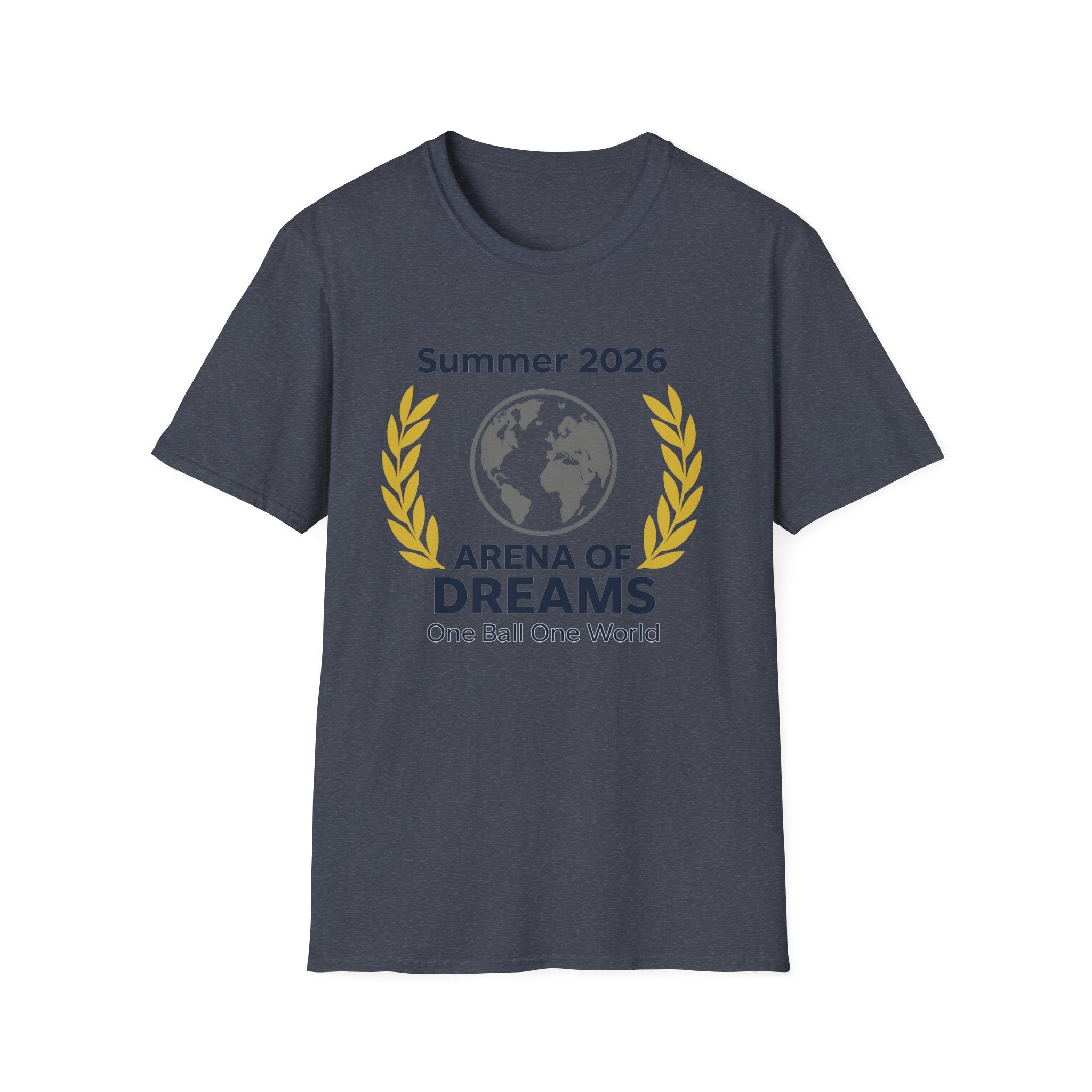 Arena of Dreams 2026 T-Shirt — 'One Ball One World' Summer Soccer Fan Tee