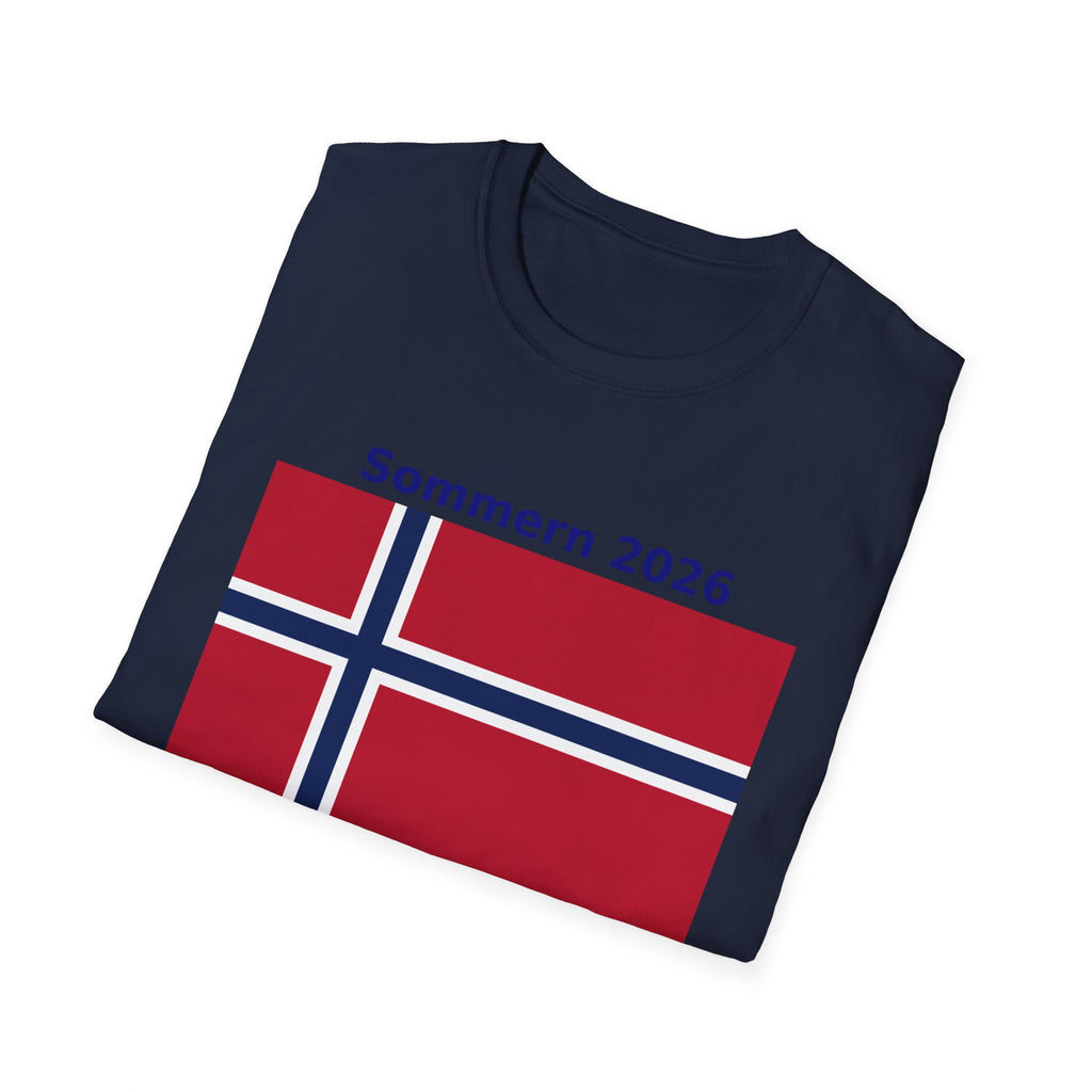 Norway Flag T-Shirt - "Sommern 2026: Fra fjord til finale"