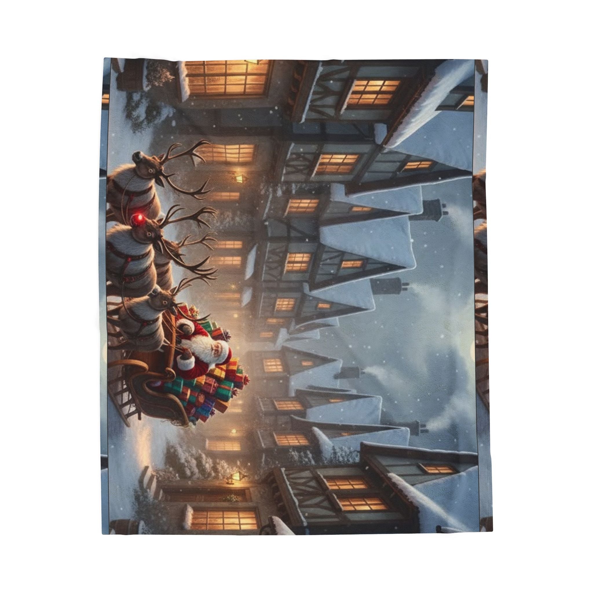 Ask and the Hunt for Christmas Joy” Velveteen Plush Blanket –50x60 -  60×80