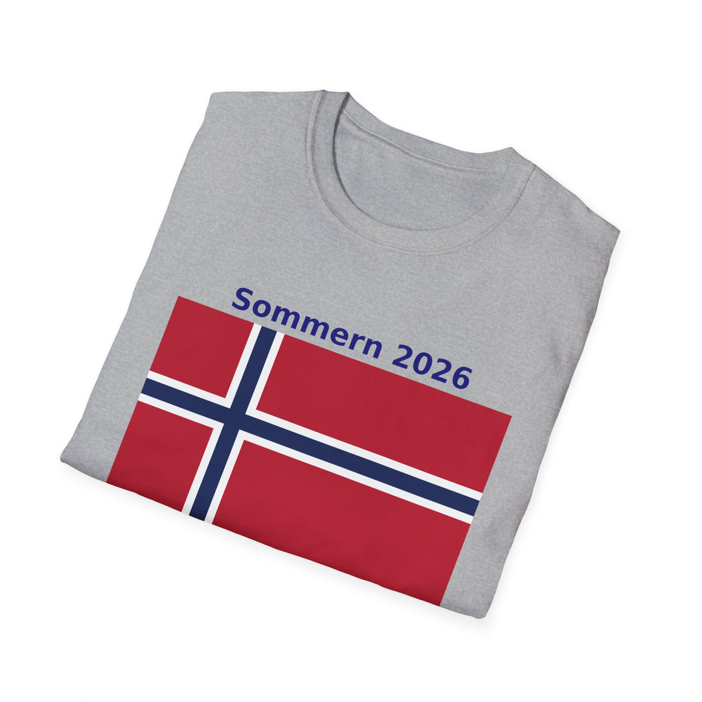 Norway Flag T-Shirt - "Sommern 2026: Fra fjord til finale"