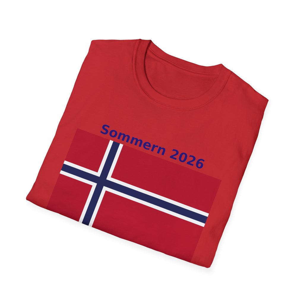 Norway Flag T-Shirt - "Sommern 2026: Fra fjord til finale"