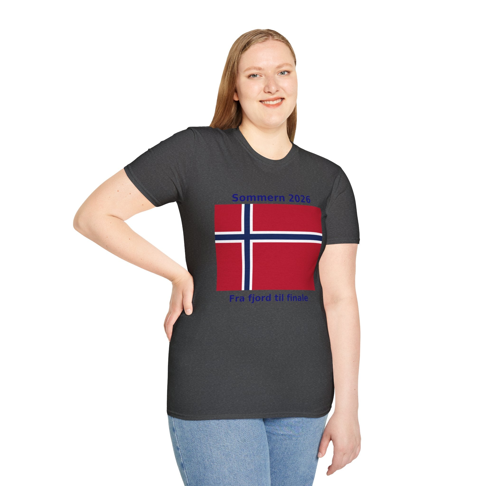 Norway Flag T-Shirt - "Sommern 2026: Fra fjord til finale"
