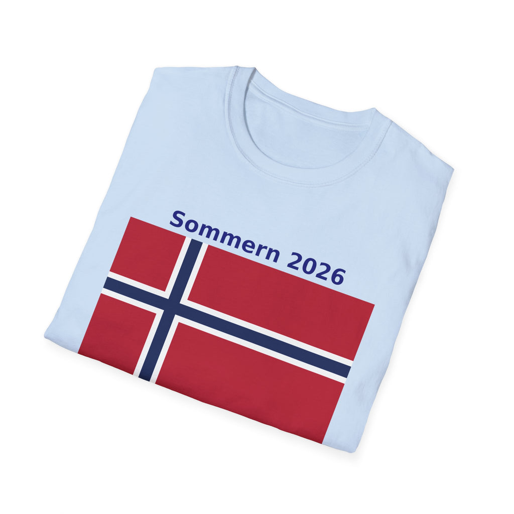 Norway Flag T-Shirt - "Sommern 2026: Fra fjord til finale"